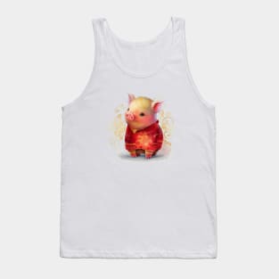 Watercolor Chinese Zodiac Year of the Pig Tank Top